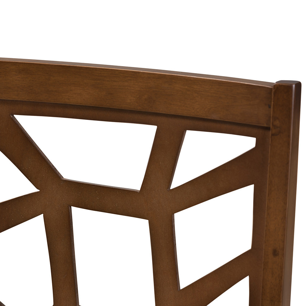Baxton Studio - Abilene Set of 2 Dining Chairs in Light Brown/"Walnut" Brown - RH3010C-Walnut/Light Brown-DC view 4