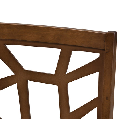 Baxton Studio - Abilene Set of 2 Dining Chairs in Light Brown/"Walnut" Brown - RH3010C-Walnut/Light Brown-DC view 4