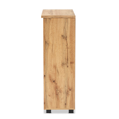 Baxton Studio - Adalwin Shoe Cabinet in Oak Brown - SC863522-Wotan Oak view 4