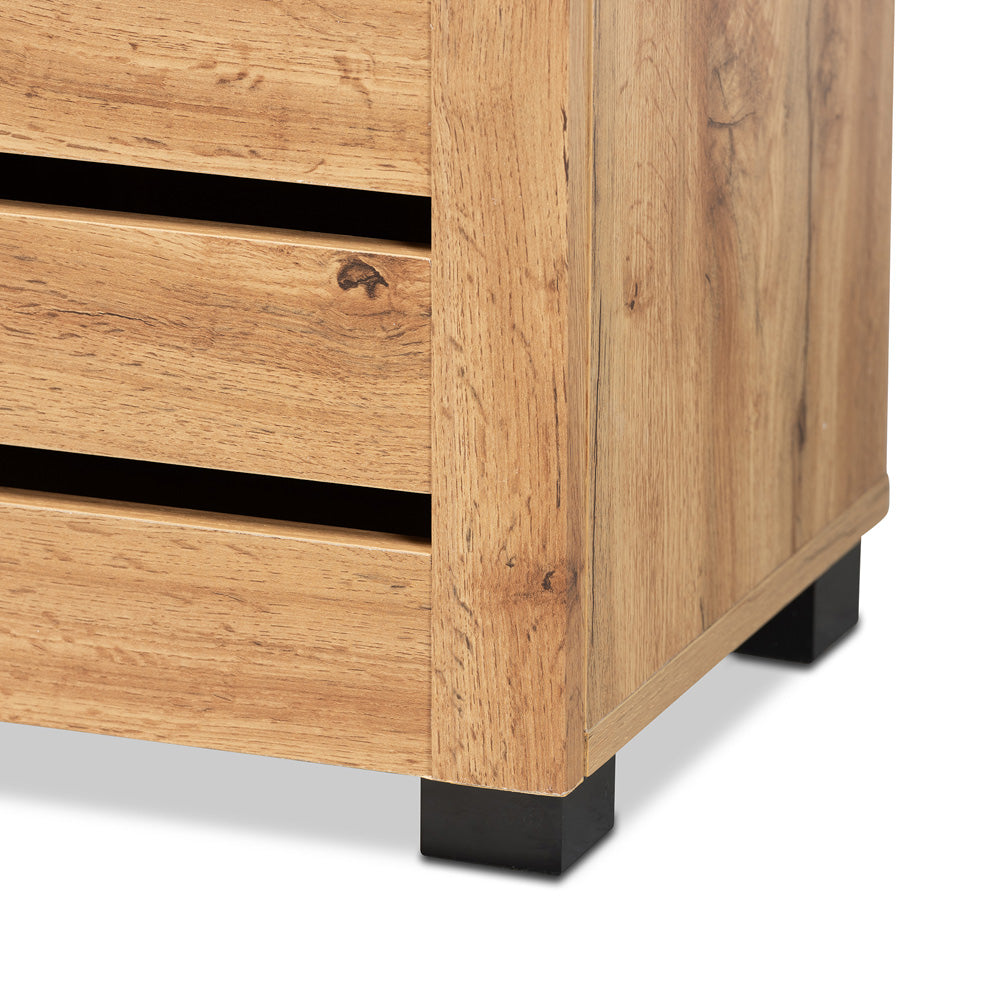 Baxton Studio - Adalwin Shoe Cabinet in Oak Brown - SC863522-Wotan Oak view 6