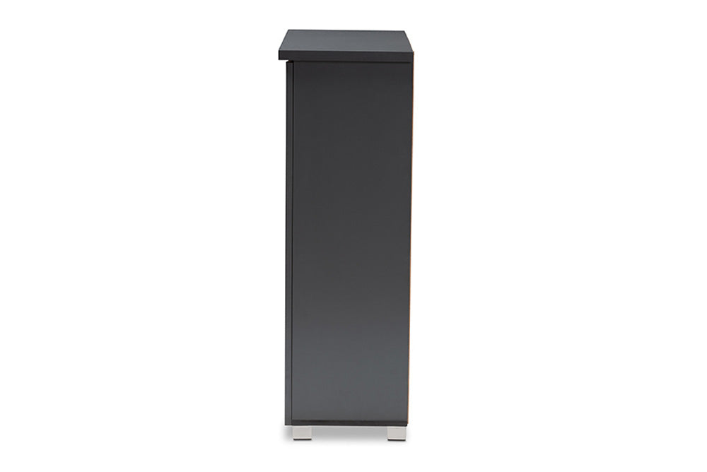 Baxton Studio - Adalwin Shoe Cabinet - SC863522M-Dark Grey-Shoe Cabinet view 4