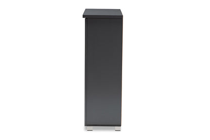 Baxton Studio - Adalwin Shoe Cabinet - SC863522M-Dark Grey-Shoe Cabinet view 4