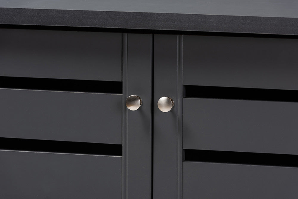 Baxton Studio - Adalwin Shoe Cabinet - SC863522M-Dark Grey-Shoe Cabinet view 6