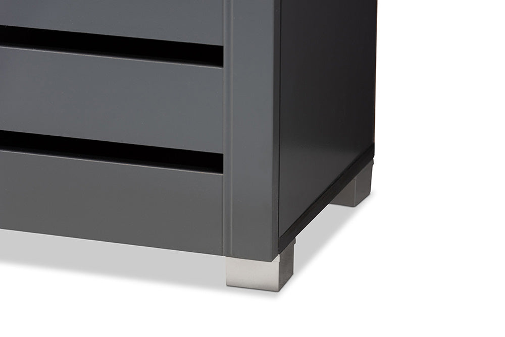 Baxton Studio - Adalwin Shoe Cabinet - SC863522M-Dark Grey-Shoe Cabinet view 7