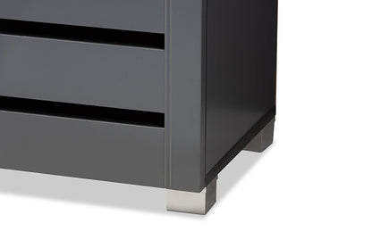 Baxton Studio - Adalwin Shoe Cabinet - SC863522M-Dark Grey-Shoe Cabinet view 7