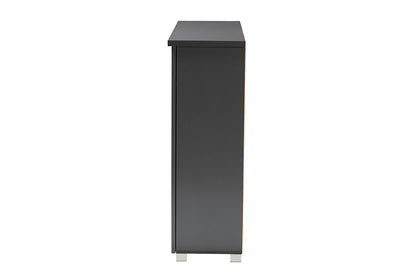Baxton Studio - Adalwin Shoe Cabinet - SC863533M-Dark Grey-Shoe Cabinet view 4