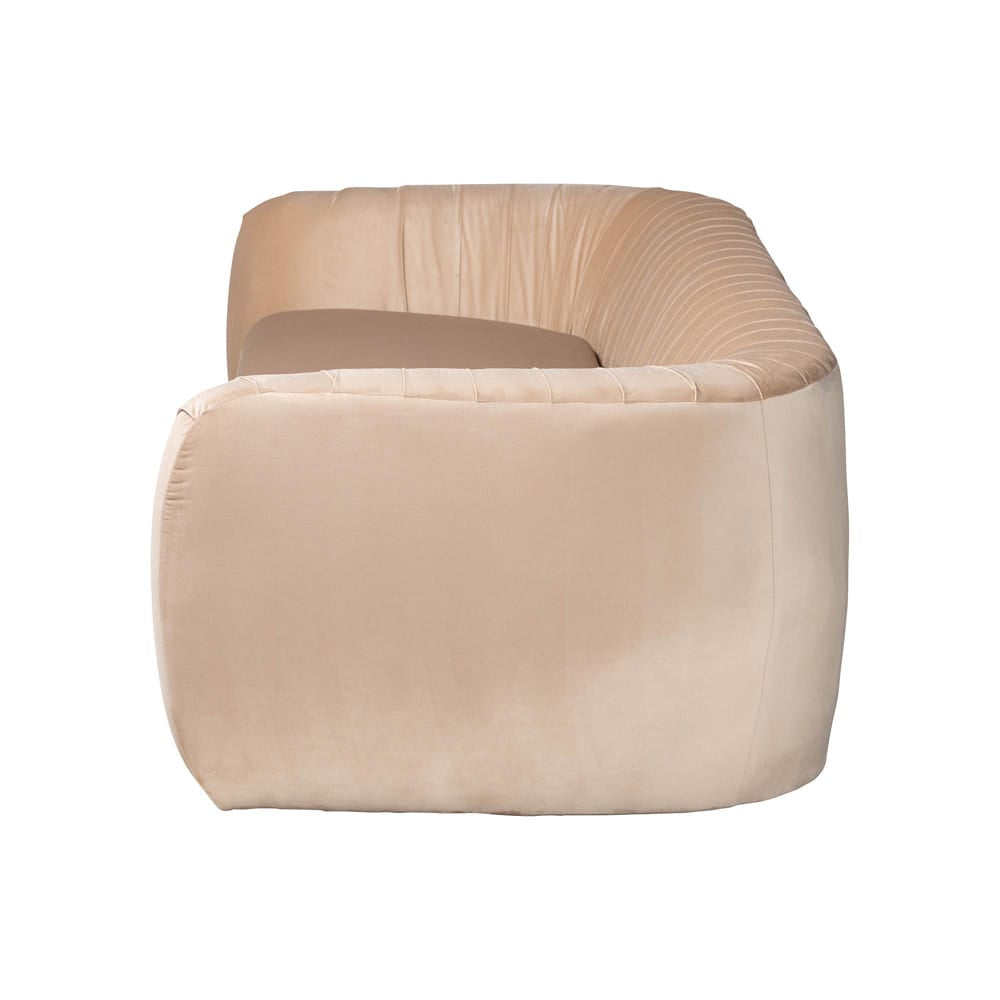Baxton Studio - Adanna Sofa in Champagne Beige - TSF-7019-Beige Velvet-Sofa view 3