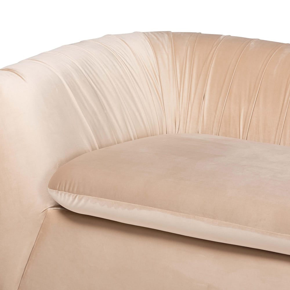 Baxton Studio - Adanna Sofa in Champagne Beige - TSF-7019-Beige Velvet-Sofa view 5