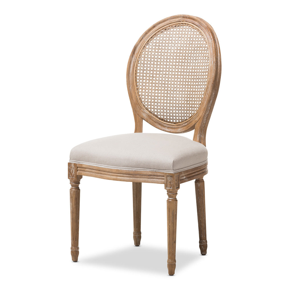 Baxton Studio - Adelia Dining Chair in Beige/Natural - TSF-9315B-Beige-DC view 1