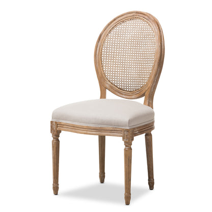 Baxton Studio - Adelia Dining Chair in Beige/Natural - TSF-9315B-Beige-DC view 1