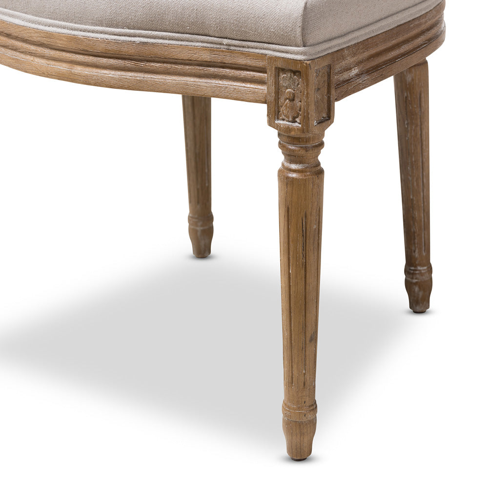 Baxton Studio - Adelia Dining Chair in Beige/Natural - TSF-9315B-Beige-DC view 6