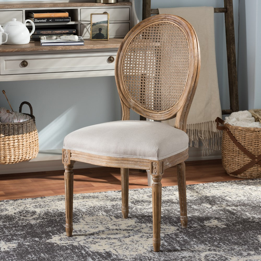 Baxton Studio - Adelia Dining Chair in Beige/Natural - TSF-9315B-Beige-DC view 7