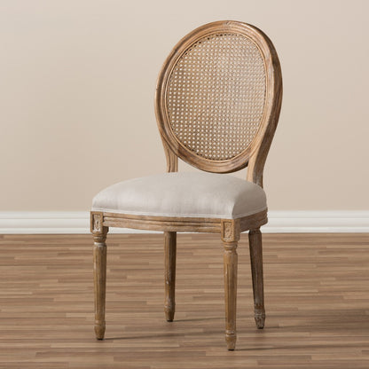 Baxton Studio - Adelia Dining Chair in Beige/Natural - TSF-9315B-Beige-DC view 8