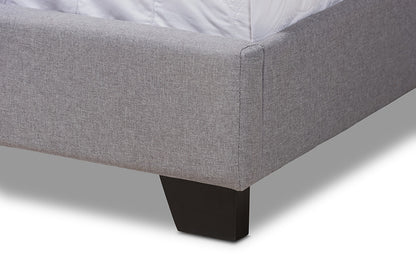 Baxton Studio - Aden King Size Bed - Aden-Grey-King view 6