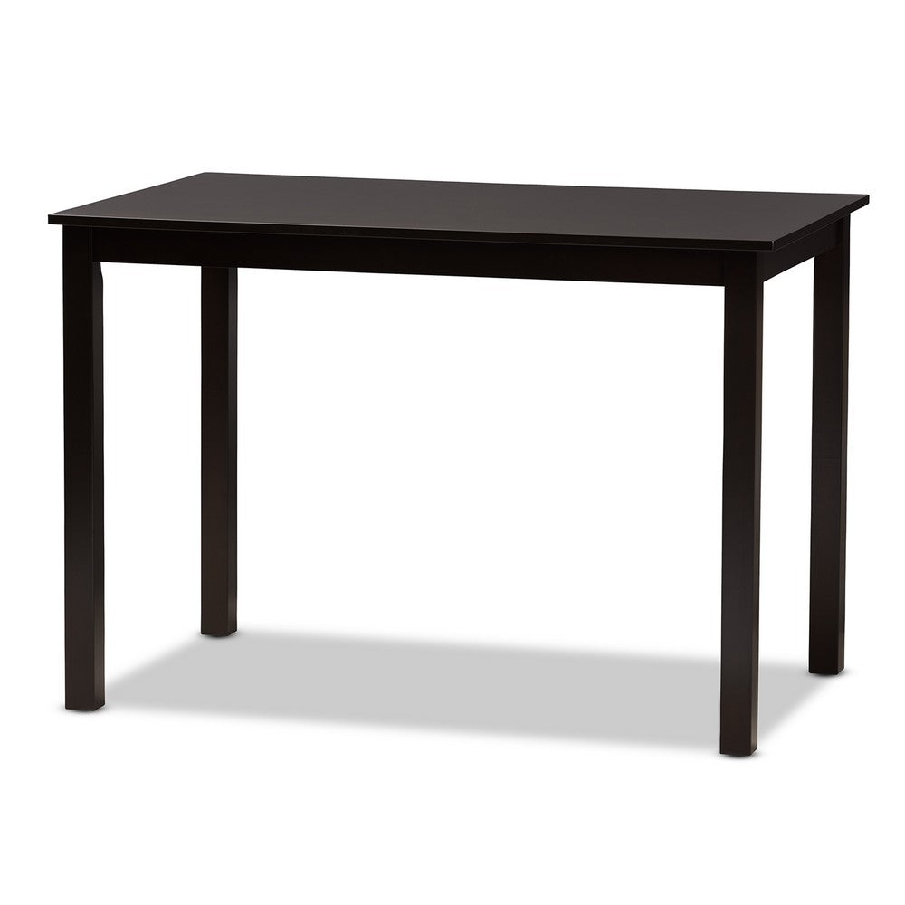 Baxton Studio - Adley Dining Set in White/Dark Brown - RH5510C-Dark Brown/White Dining Set view 3