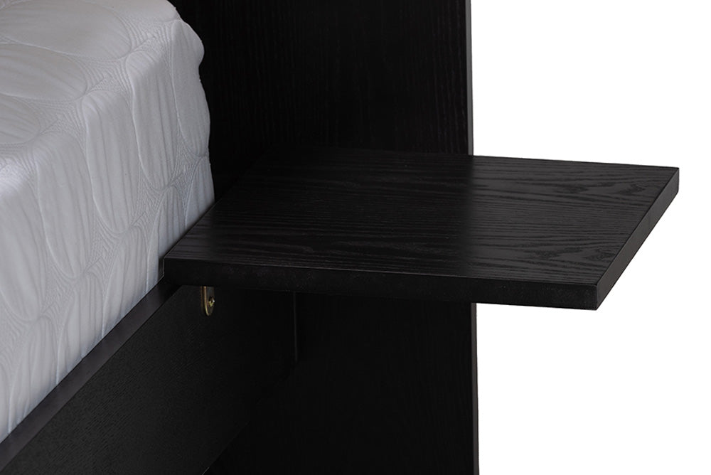 Baxton Studio - AdriaNo Queen Size Bed - MG0222-2-Black/Beige-Queen view 6
