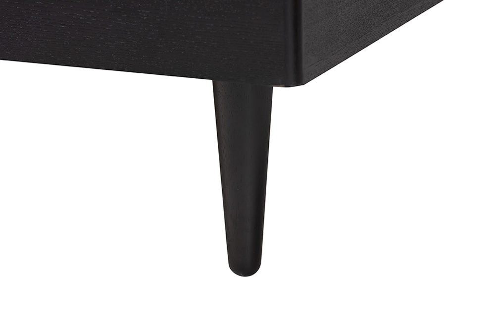 Baxton Studio - AdriaNo Queen Size Bed - MG0222-2-Black/Beige-Queen view 7