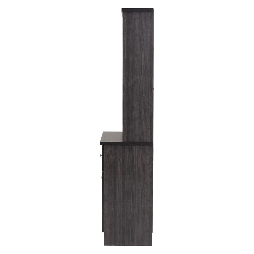 Baxton Studio - Agni Kitchen Storage Cabinet in Dark Brown - DR 883701-Wenge view 4