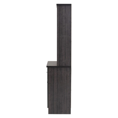 Baxton Studio - Agni Kitchen Storage Cabinet in Dark Brown - DR 883701-Wenge view 4