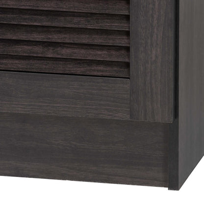 Baxton Studio - Agni Kitchen Storage Cabinet in Dark Brown - DR 883701-Wenge view 6