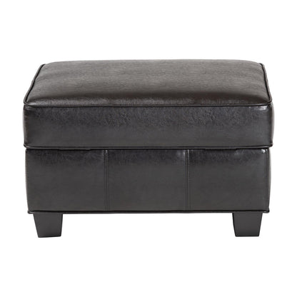 Baxton Studio - Agustus Ottoman in Dark Brown - A-136-001-Ottoman view 5