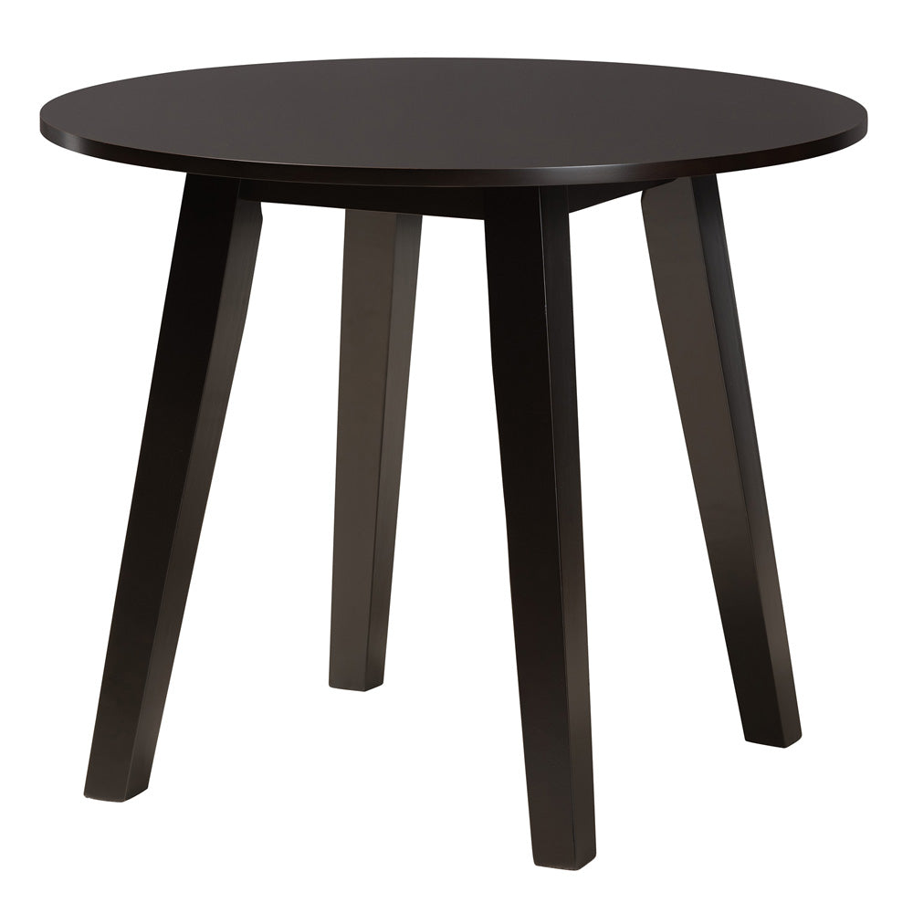 Baxton Studio - Aiden Dining Set in Beige/Dark Brown - Alice-Sand/Dark Brown-5PC Dining Set view 3