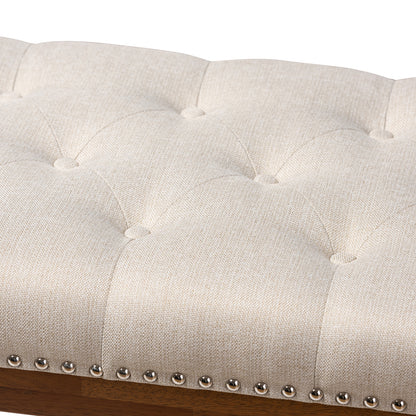 Baxton Studio - Ainsley Bench in Light Beige - BBT5338-Light Beige view 4