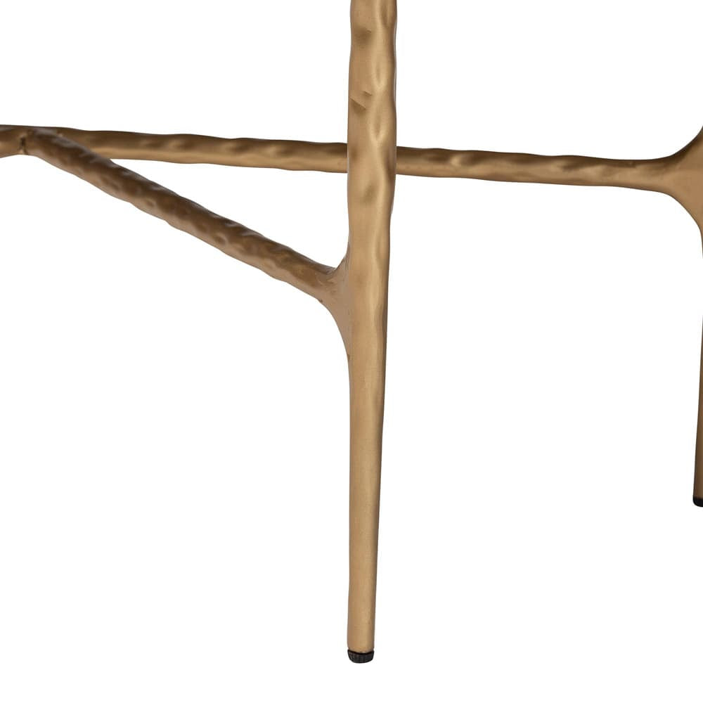 Baxton Studio - Akanji Console Table in Marble White/Gold - FUR6886-Natural Marble Top D-Console Table view 5