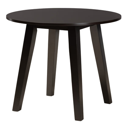 Baxton Studio - Alani Dining Set in Beige/Dark Brown - Alani-Sand/Dark Brown-5PC Dining Set view 3