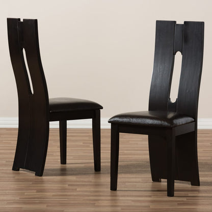 Baxton Studio - Alani Set of 2 Dining Chairs in Dark Brown - RH5509C-Dark Brown-DC view 6