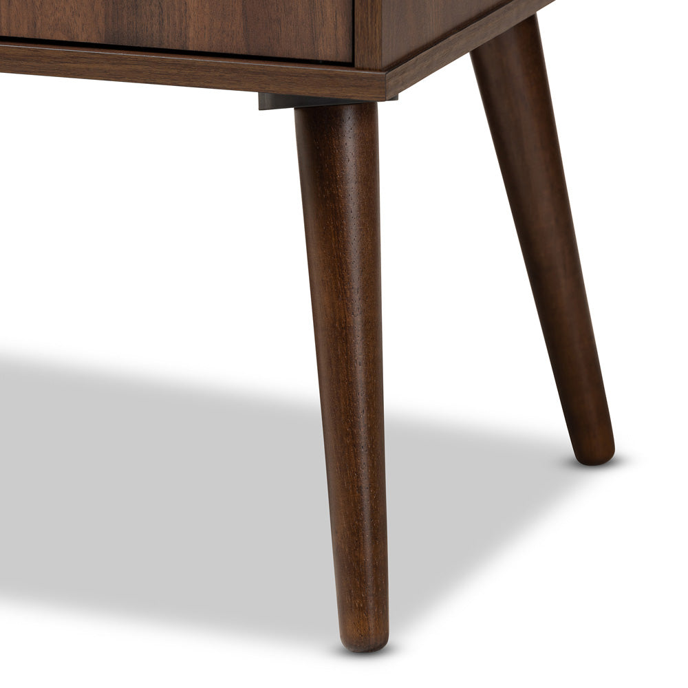 Baxton Studio - Alard TV Stand in Walnut - TV8002-Columbia Walnut-TV view 6