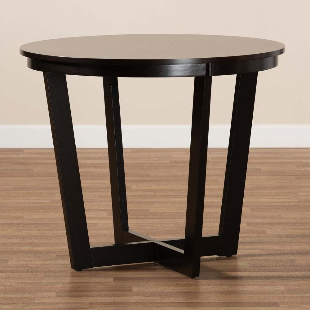 Baxton Studio - Alayna Dining Table in Dark Brown - RH7048T-Dark Brown-35-IN-DT view 6