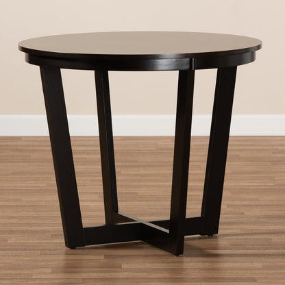 Baxton Studio - Alayna Dining Table in Dark Brown - RH7048T-Dark Brown-35-IN-DT view 6