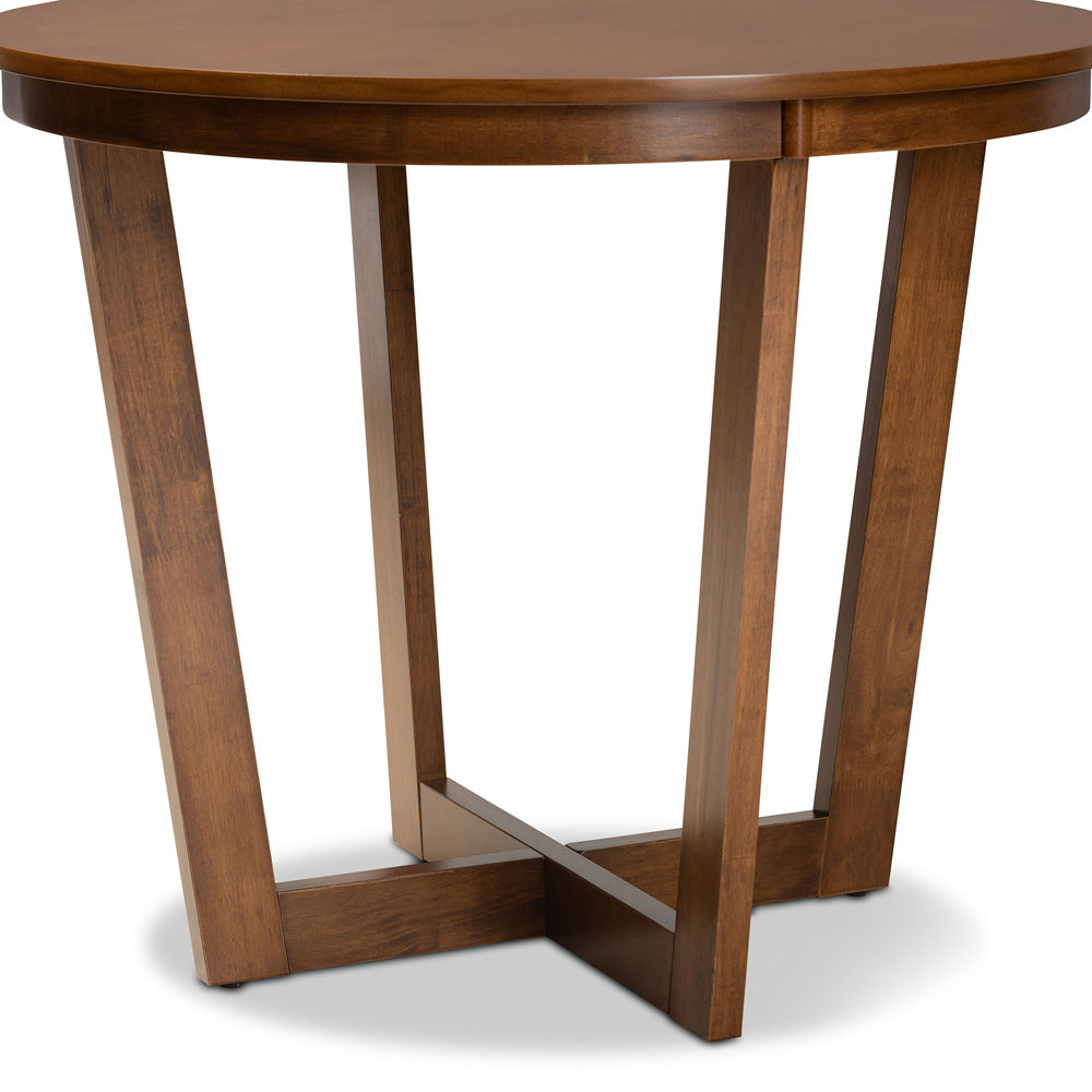 Baxton Studio - Alayna Dining Table in Walnut - RH7048T-Walnut-35-IN-DT view 4