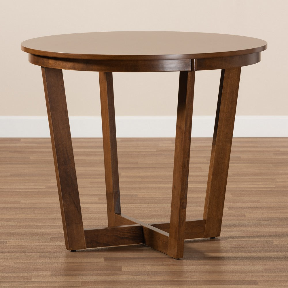 Baxton Studio - Alayna Dining Table in Walnut - RH7048T-Walnut-35-IN-DT view 6