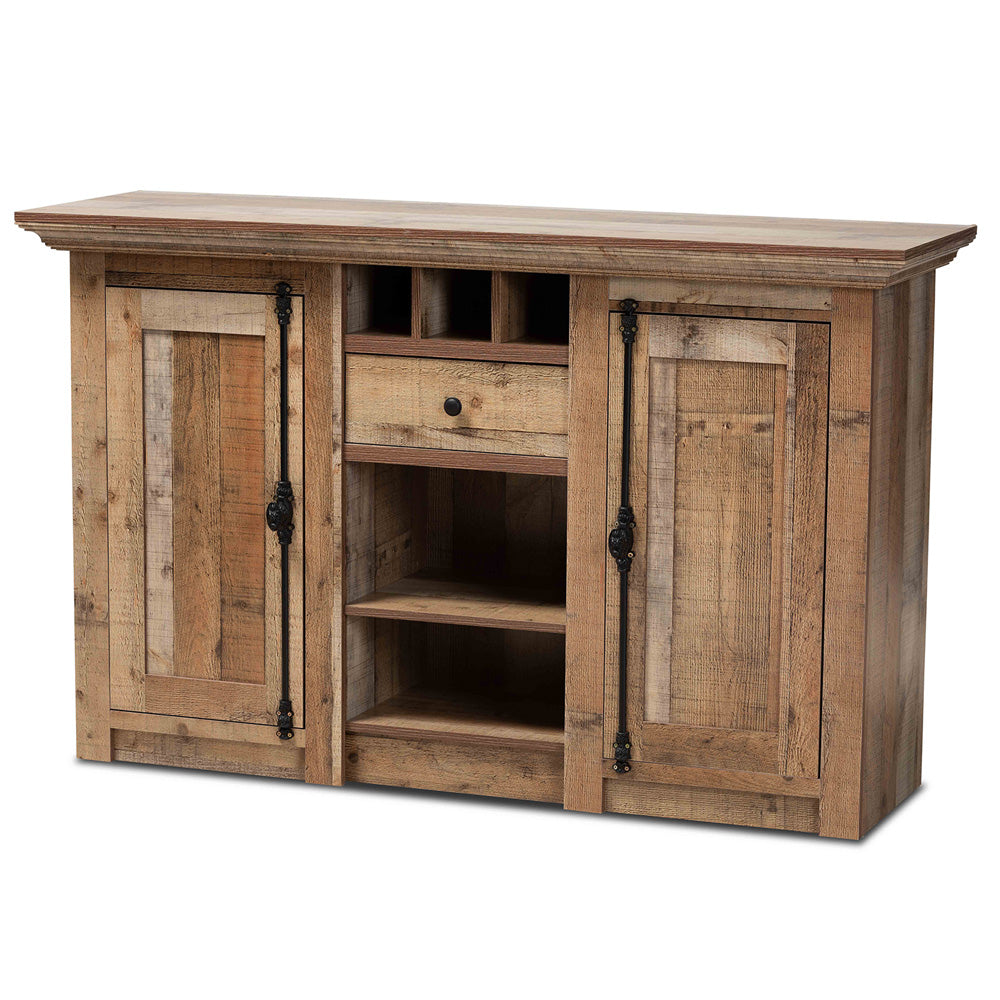 Baxton Studio - Albert Sideboard in Brown - BH-001-Yosemile Oak-Buffet view 1
