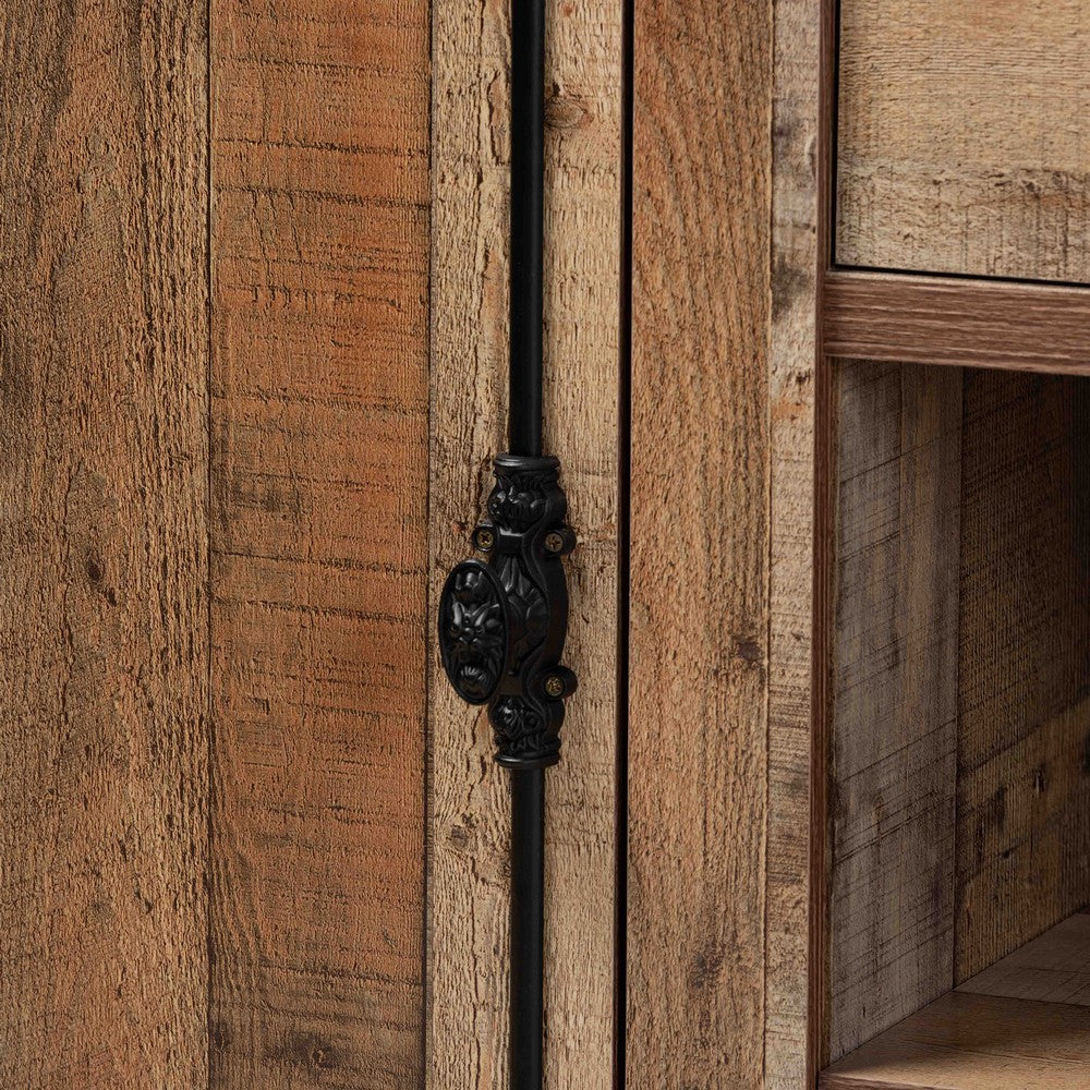 Baxton Studio - Albert Sideboard in Brown - BH-001-Yosemile Oak-Buffet view 6
