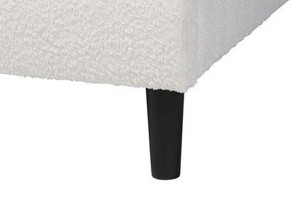 Baxton Studio - Albion Queen Size Bed - BBT61320-Cream Boucle-Queen view 6