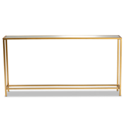 Baxton Studio - Alessa Console Table in Gold - JY20A254-Gold-Console view 2