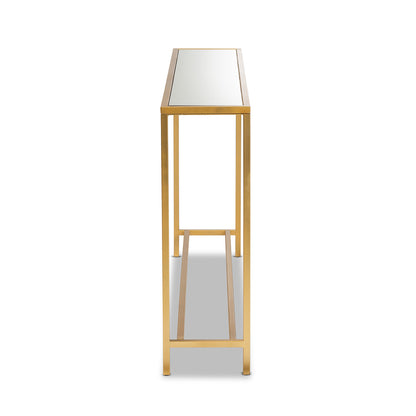 Baxton Studio - Alessa Console Table in Gold - JY20A254-Gold-Console view 3