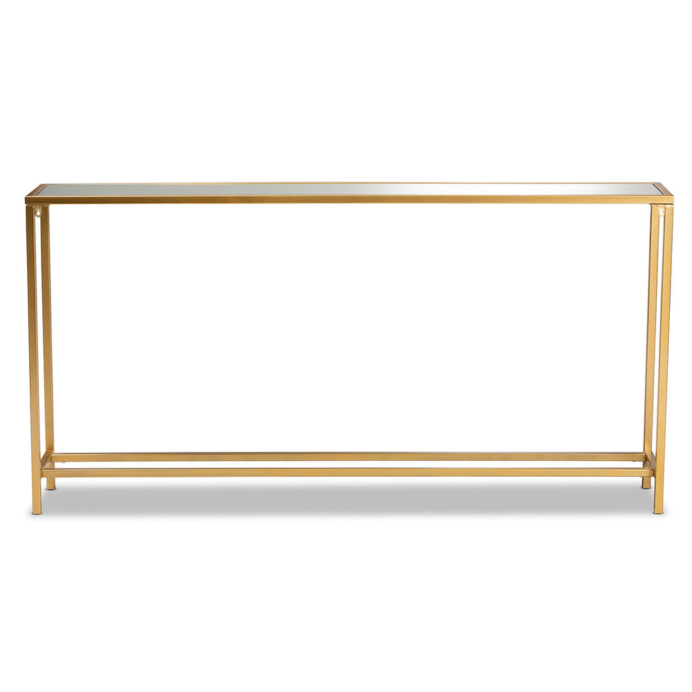 Baxton Studio - Alessa Console Table in Gold - JY20A254-Gold-Console view 4