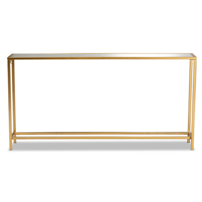 Baxton Studio - Alessa Console Table in Gold - JY20A254-Gold-Console view 4