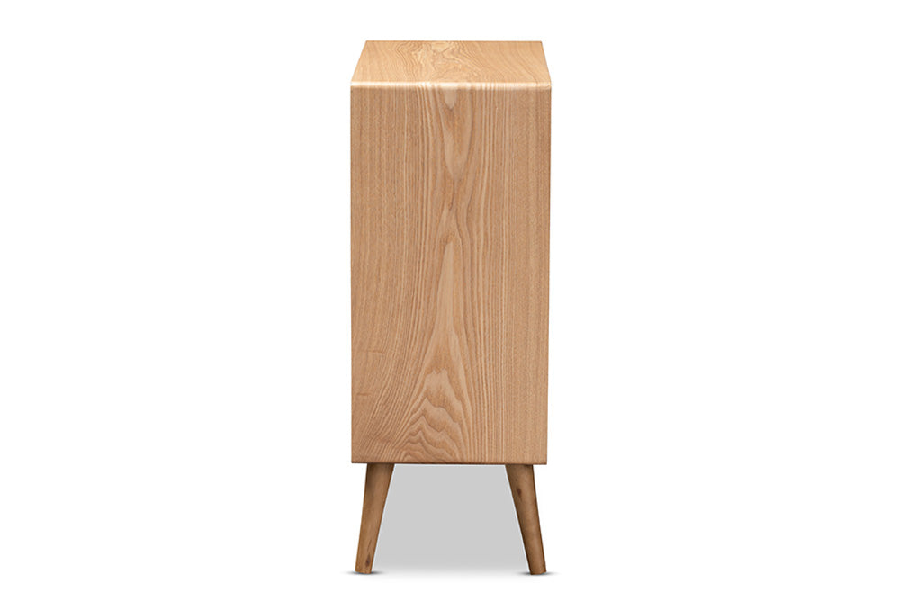 Baxton Studio - Alina Chest - JY1902-Medium Oak-4DW-Cabinet view 4
