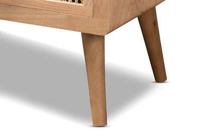 Baxton Studio - Alina Chest - JY1902-Medium Oak-4DW-Cabinet view 7