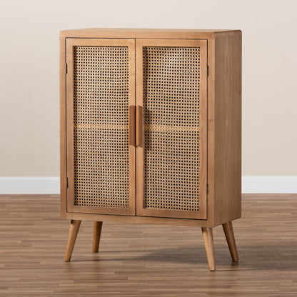 Baxton Studio - Alina Storage Cabinet in Medium Oak - JY1904-Medium Oak-Cabinet view 8