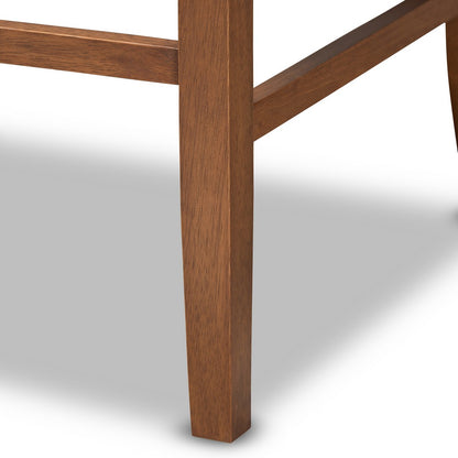 Baxton Studio - Alira Bench in Grey/Brown - BBT5349-Grey/Walnut-Bench view 7
