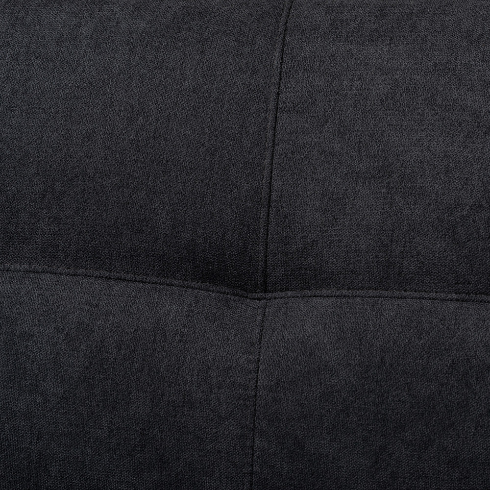 Baxton Studio - Allister Sofa in Dark Grey - J1453-Dark Grey-SF view 5