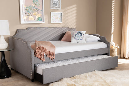 Baxton Studio - Ally Daybed - Ally-Light Grey-Daybed view 5