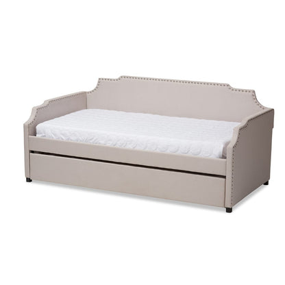Baxton Studio - Ally Daybed in Beige - Ally-Beige-Daybed view 1