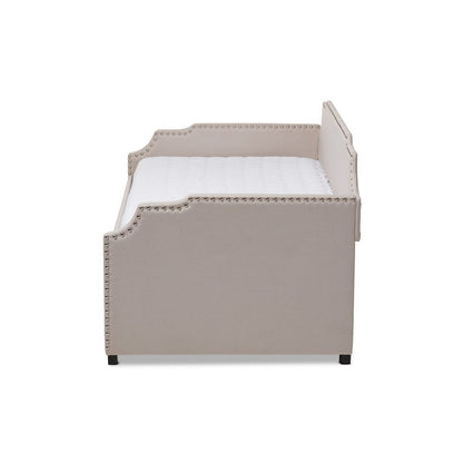 Baxton Studio - Ally Daybed in Beige - Ally-Beige-Daybed view 3